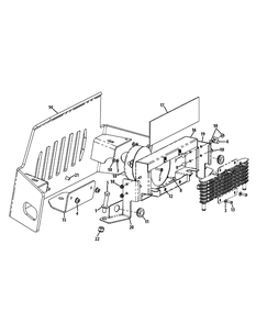 Bumper Assembly Diagram and Parts List for S6031-KW 53DI8DU6050-31HP Cub Cadet Lawn Tractor
